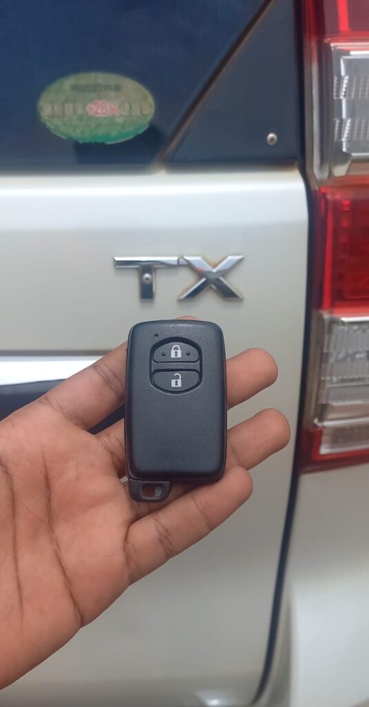Toyota Land Cruiser Prado lost key replaced in Runda Kiambu