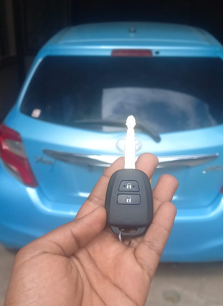 2015 Toyota Vits Lost Key Replaced in Kilimani